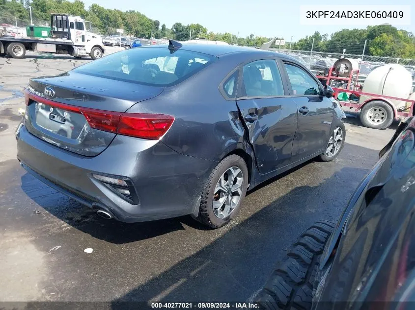 2019 Kia Forte Lxs VIN: 3KPF24AD3KE060409 Lot: 40277021