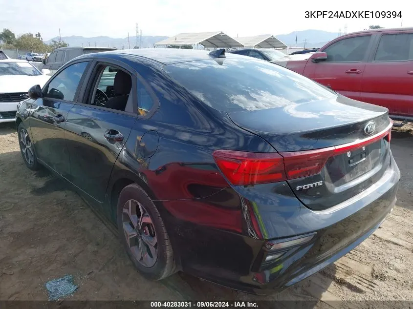 2019 Kia Forte Lxs VIN: 3KPF24ADXKE109394 Lot: 40283031