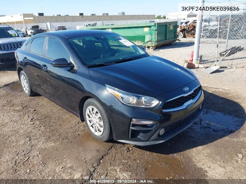 3KPF24AD5KE039836 2019 Kia Forte Fe