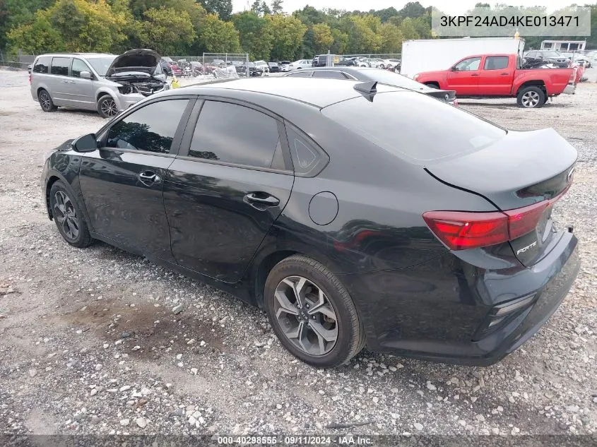 3KPF24AD4KE013471 2019 Kia Forte Fe/Lx/Lxs