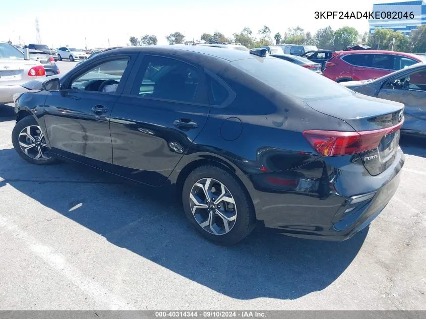 2019 Kia Forte Lxs VIN: 3KPF24AD4KE082046 Lot: 40314344