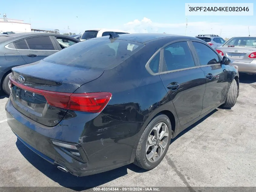 2019 Kia Forte Lxs VIN: 3KPF24AD4KE082046 Lot: 40314344