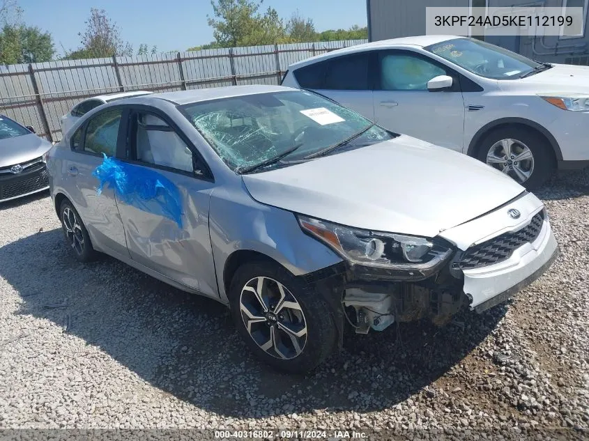 2019 Kia Forte Fe/Lx/Lxs VIN: 3KPF24AD5KE112199 Lot: 40316802