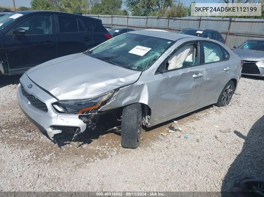 2019 Kia Forte Fe/Lx/Lxs VIN: 3KPF24AD5KE112199 Lot: 40316802