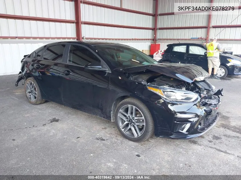 2019 Kia Forte S VIN: 3KPF34AD0KE078279 Lot: 40319642