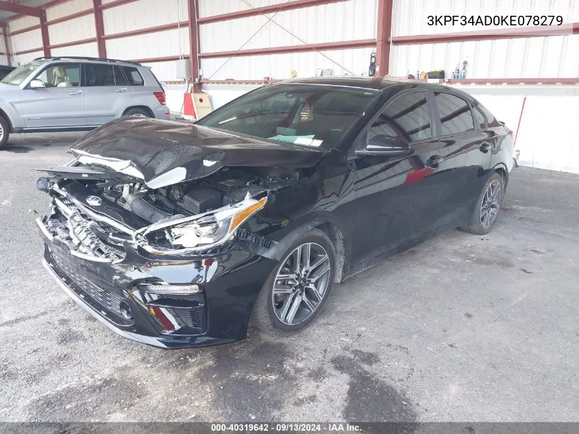 3KPF34AD0KE078279 2019 Kia Forte S