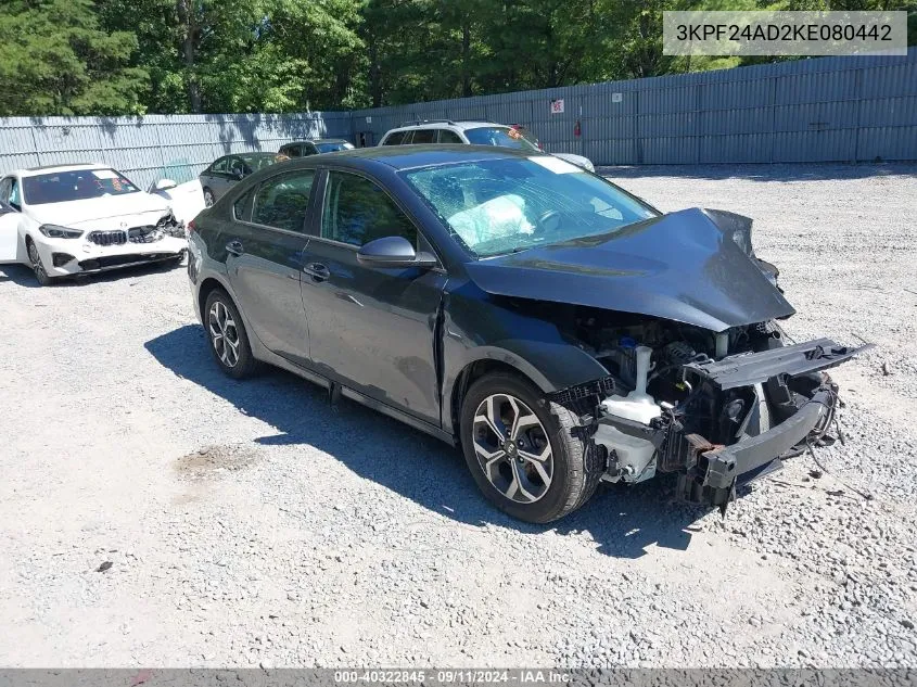 2019 Kia Forte Lxs VIN: 3KPF24AD2KE080442 Lot: 40322845