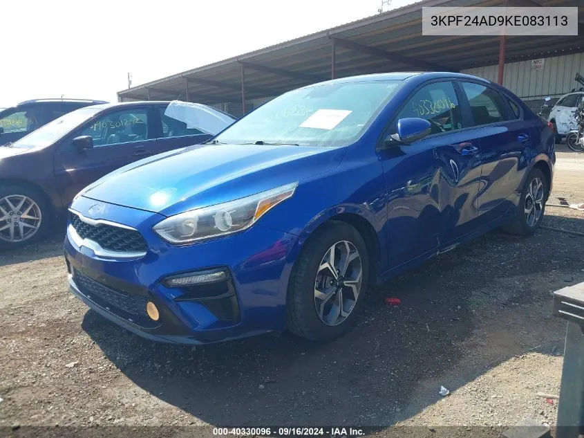 2019 Kia Forte Lxs VIN: 3KPF24AD9KE083113 Lot: 40330096