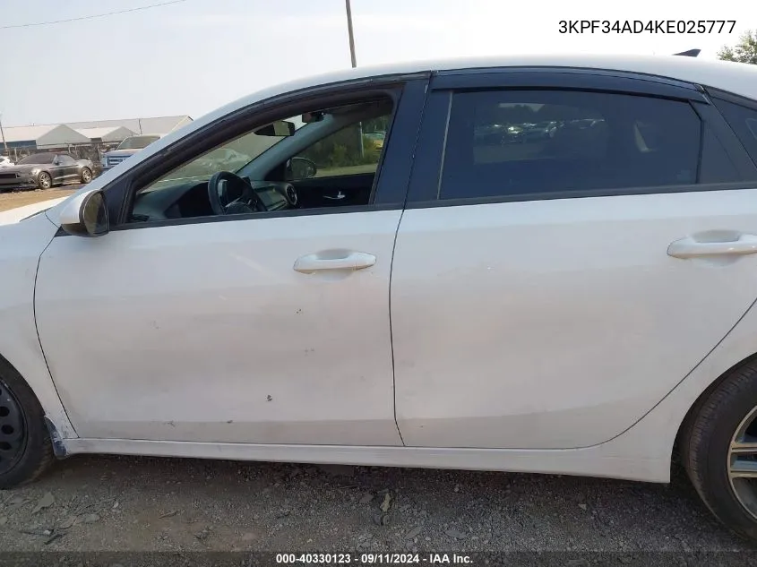 3KPF34AD4KE025777 2019 Kia Forte S