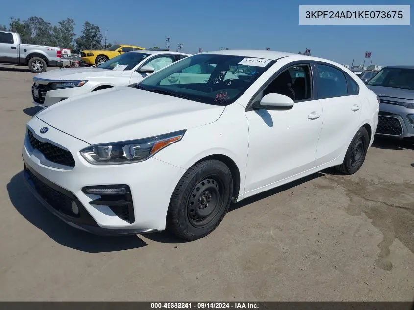 3KPF24AD1KE073675 2019 Kia Forte Lxs