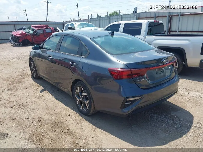 3KPF24AD3KE033100 2019 Kia Forte Fe/Lx/Lxs