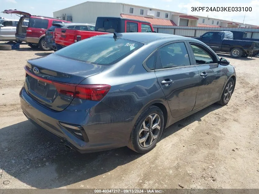 3KPF24AD3KE033100 2019 Kia Forte Fe/Lx/Lxs