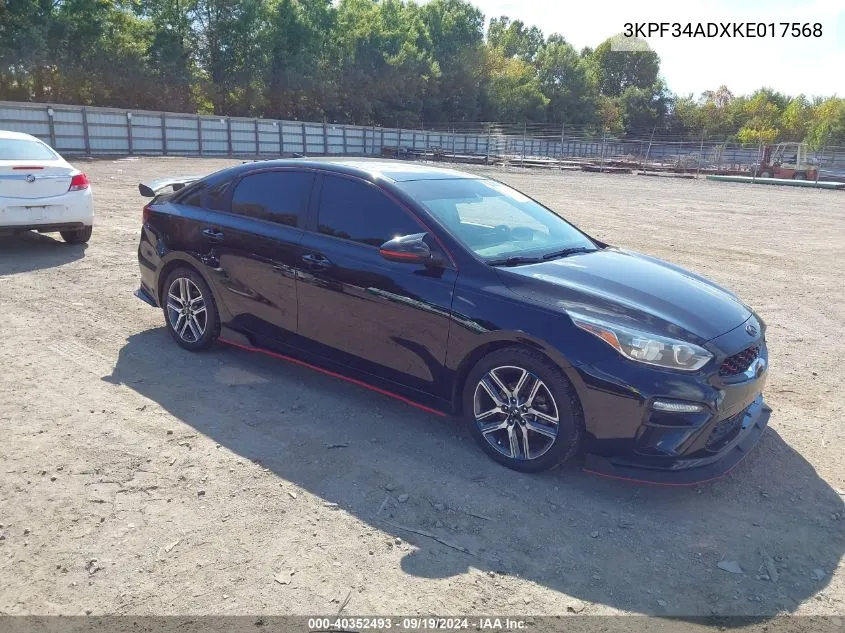 2019 Kia Forte S VIN: 3KPF34ADXKE017568 Lot: 40352493