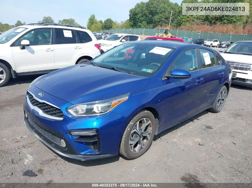 2019 Kia Forte Lxs VIN: 3KPF24AD6KE024813 Lot: 40353375