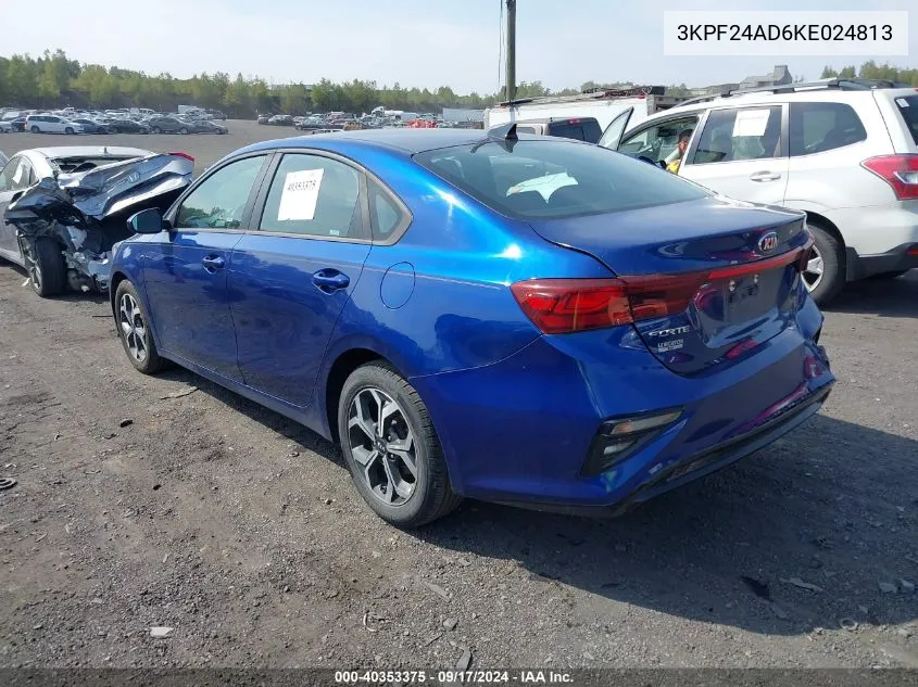 2019 Kia Forte Lxs VIN: 3KPF24AD6KE024813 Lot: 40353375