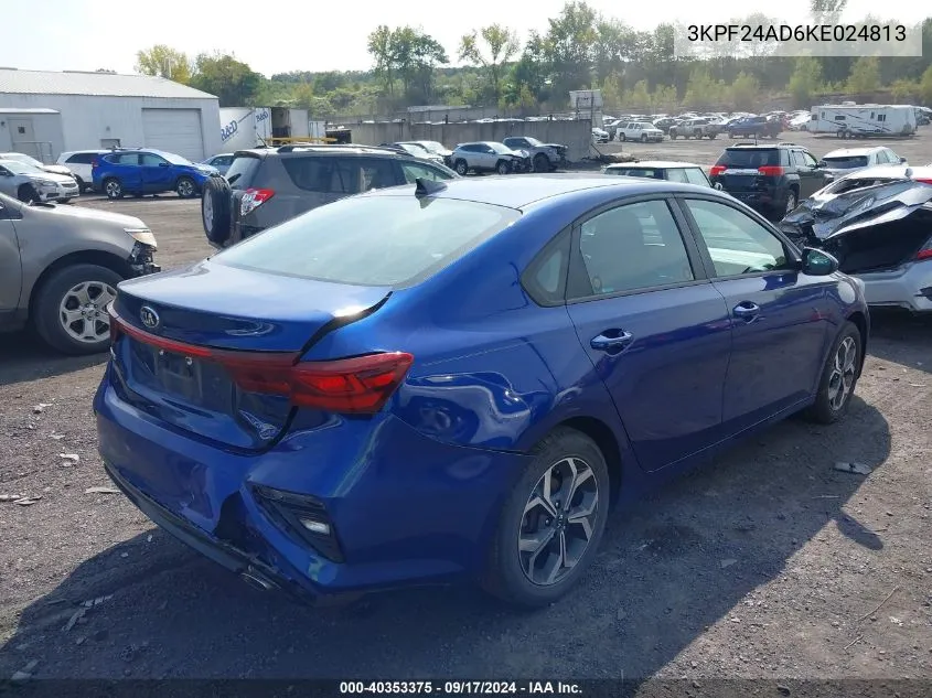 2019 Kia Forte Lxs VIN: 3KPF24AD6KE024813 Lot: 40353375