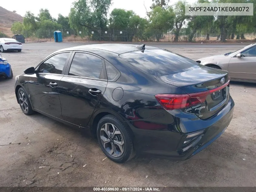 2019 Kia Forte Lxs VIN: 3KPF24AD1KE068072 Lot: 40359630