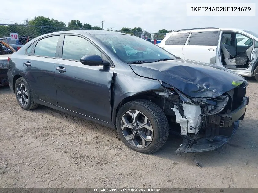 3KPF24AD2KE124679 2019 Kia Forte Fe/Lx/Lxs