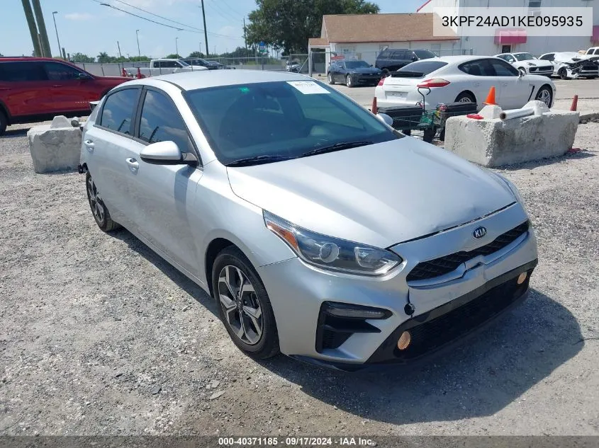 2019 Kia Forte Lxs VIN: 3KPF24AD1KE095935 Lot: 40371185