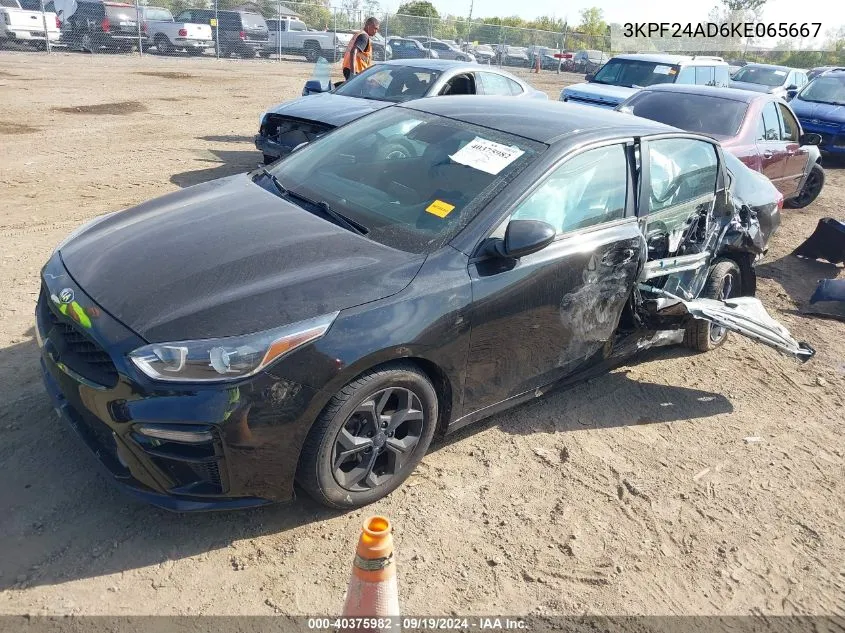 2019 Kia Forte Lxs VIN: 3KPF24AD6KE065667 Lot: 40375982