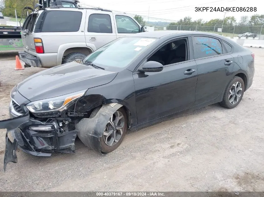 2019 Kia Forte Fe/Lx/Lxs VIN: 3KPF24AD4KE086288 Lot: 40379167