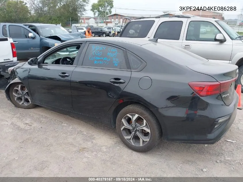 2019 Kia Forte Fe/Lx/Lxs VIN: 3KPF24AD4KE086288 Lot: 40379167