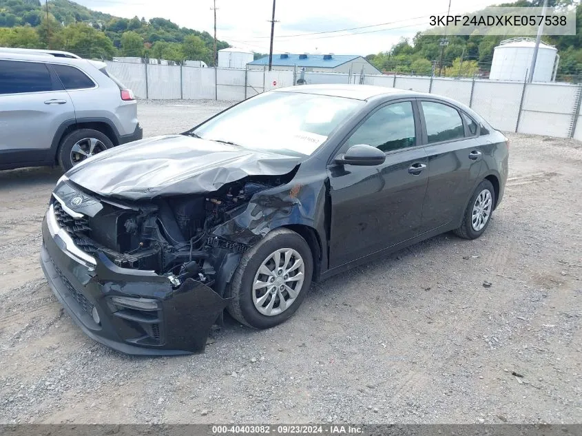 2019 Kia Forte Fe VIN: 3KPF24ADXKE057538 Lot: 40403082