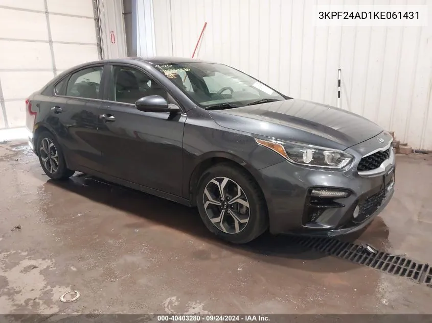 2019 Kia Forte Lxs VIN: 3KPF24AD1KE061431 Lot: 40403280