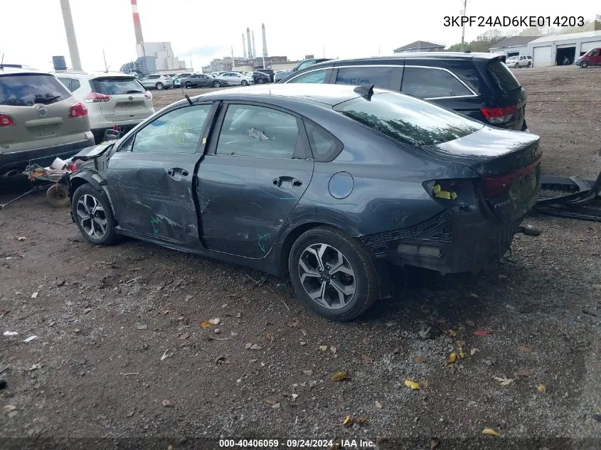 2019 Kia Forte Lxs VIN: 3KPF24AD6KE014203 Lot: 40406059