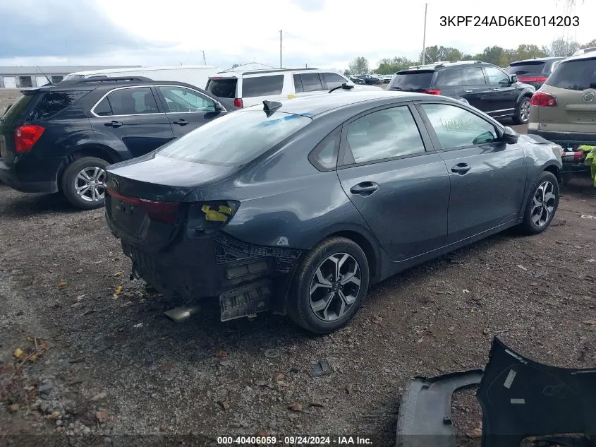 2019 Kia Forte Lxs VIN: 3KPF24AD6KE014203 Lot: 40406059