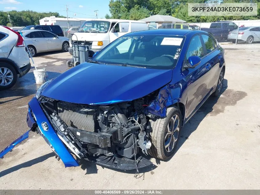 2019 Kia Forte Lxs VIN: 3KPF24AD3KE073659 Lot: 40406569