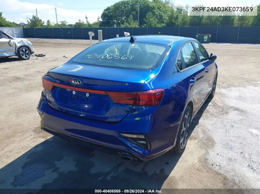 3KPF24AD3KE073659 2019 Kia Forte Lxs