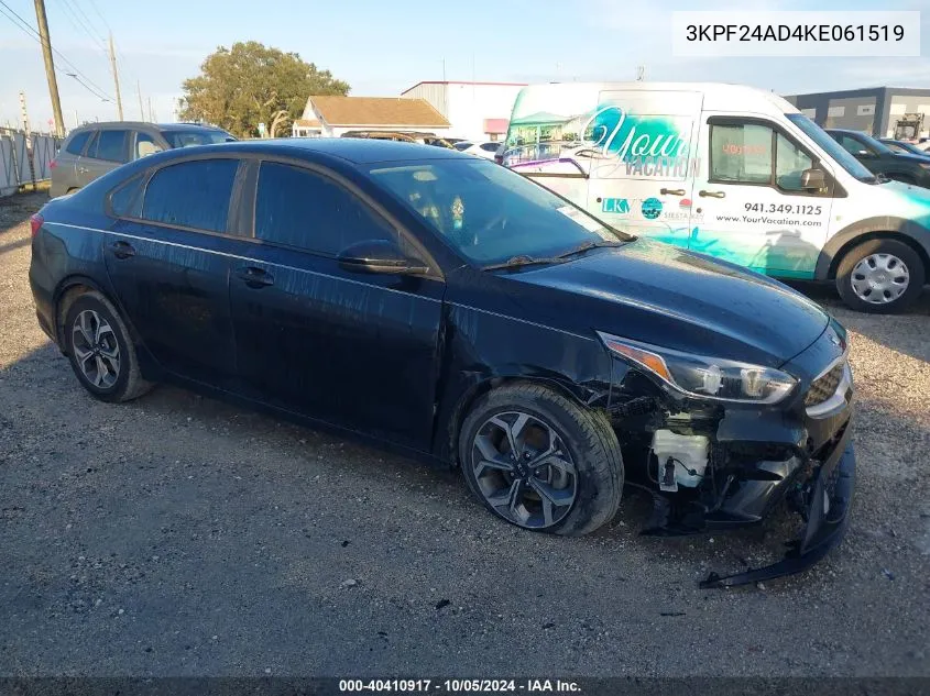 2019 Kia Forte Lxs VIN: 3KPF24AD4KE061519 Lot: 40410917