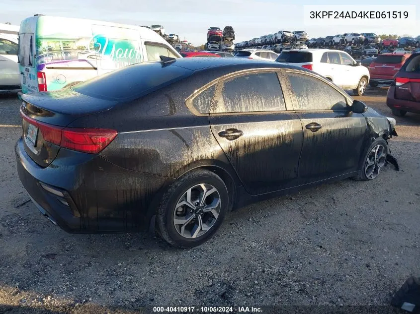 2019 Kia Forte Lxs VIN: 3KPF24AD4KE061519 Lot: 40410917