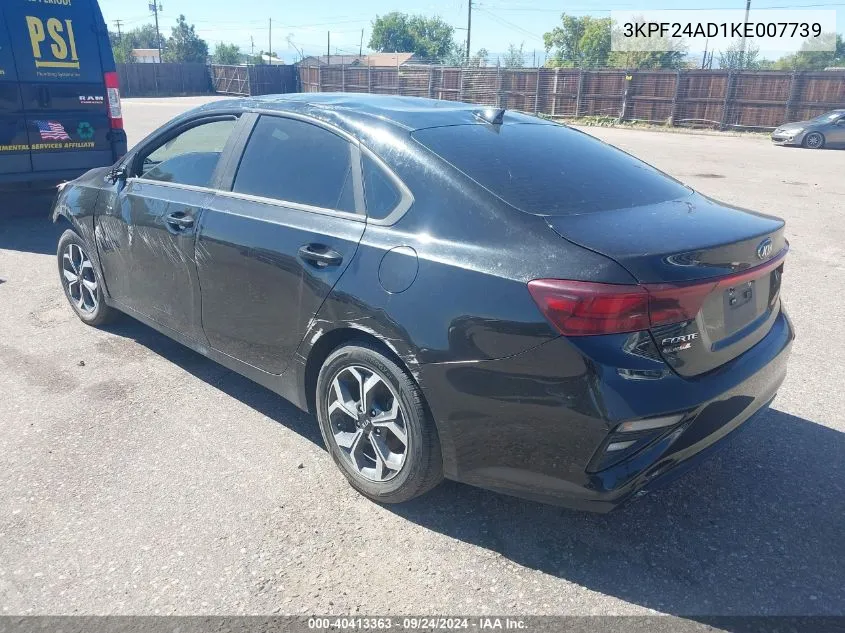 2019 Kia Forte Lxs VIN: 3KPF24AD1KE007739 Lot: 40413363