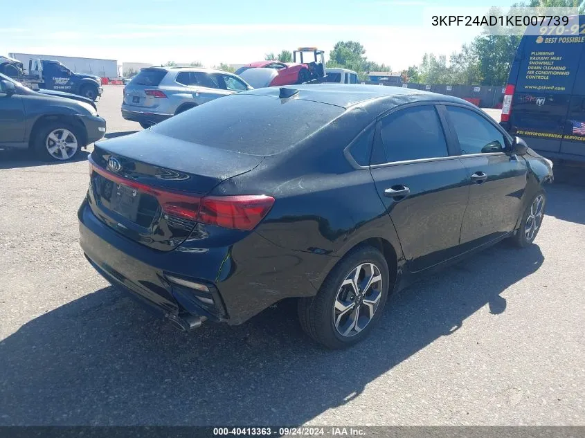 2019 Kia Forte Lxs VIN: 3KPF24AD1KE007739 Lot: 40413363