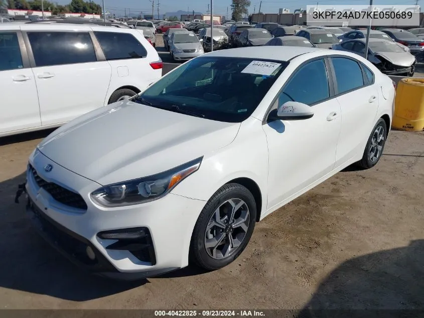 2019 Kia Forte Lxs VIN: 3KPF24AD7KE050689 Lot: 40422825