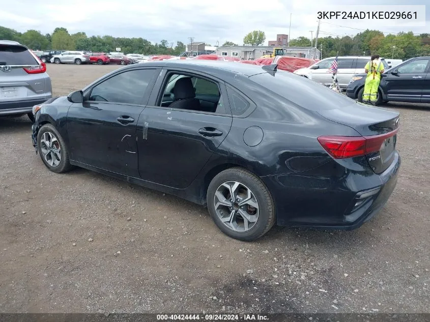 2019 Kia Forte Lxs VIN: 3KPF24AD1KE029661 Lot: 40424444