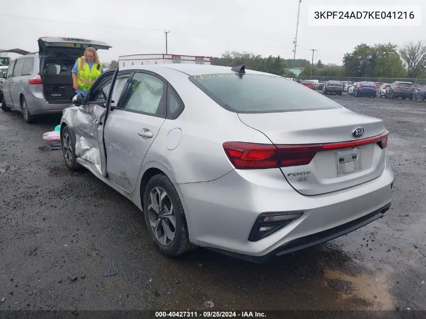 2019 Kia Forte Lxs VIN: 3KPF24AD7KE041216 Lot: 40427311