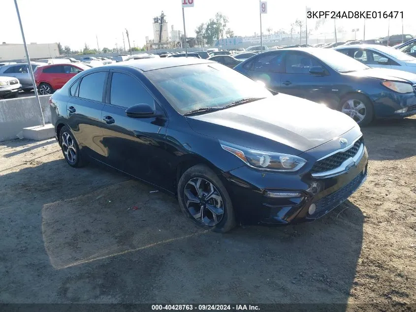 3KPF24AD8KE016471 2019 Kia Forte Lxs