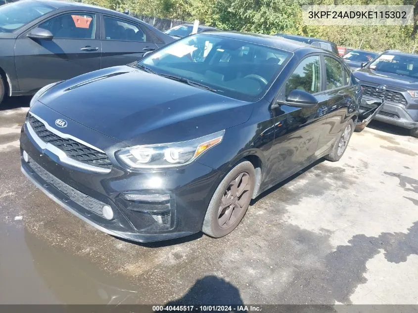 3KPF24AD9KE115302 2019 Kia Forte Lxs