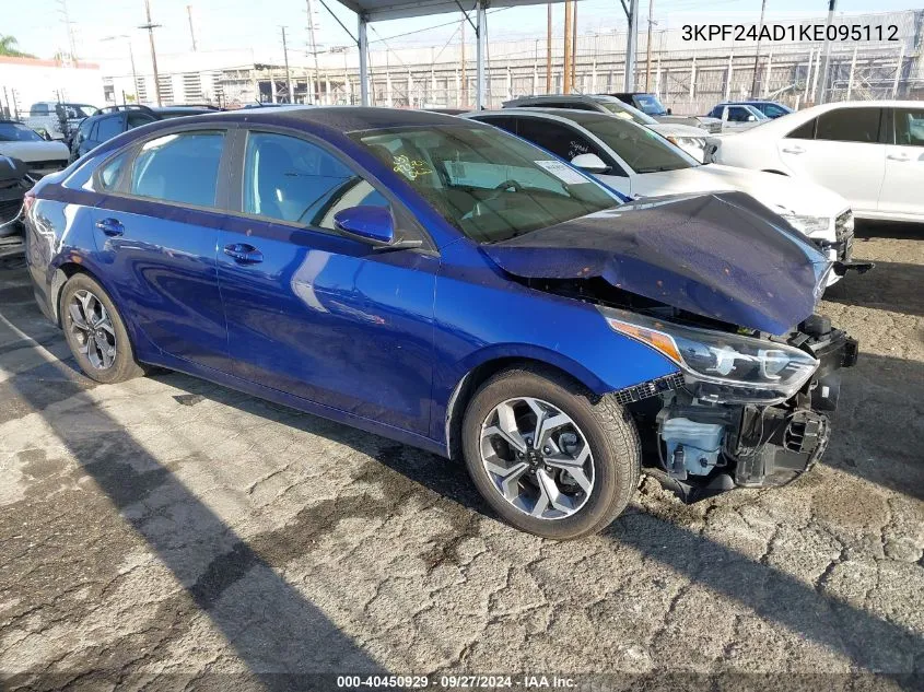 2019 Kia Forte Lxs VIN: 3KPF24AD1KE095112 Lot: 40450929