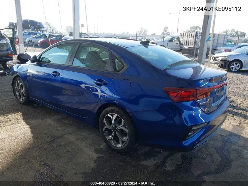 3KPF24AD1KE095112 2019 Kia Forte Lxs