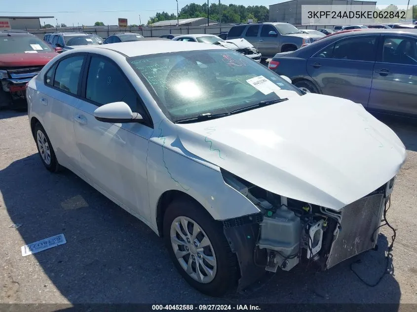 2019 Kia Forte Fe VIN: 3KPF24AD5KE062842 Lot: 40452588