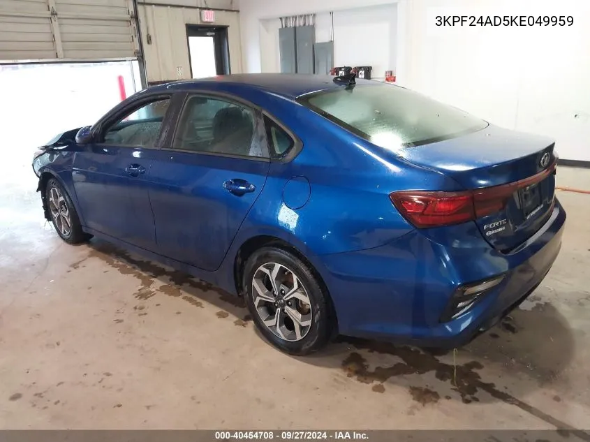 2019 Kia Forte Lxs VIN: 3KPF24AD5KE049959 Lot: 40454708