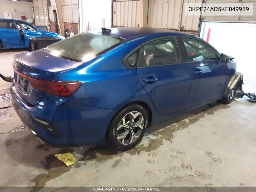 2019 Kia Forte Lxs VIN: 3KPF24AD5KE049959 Lot: 40454708