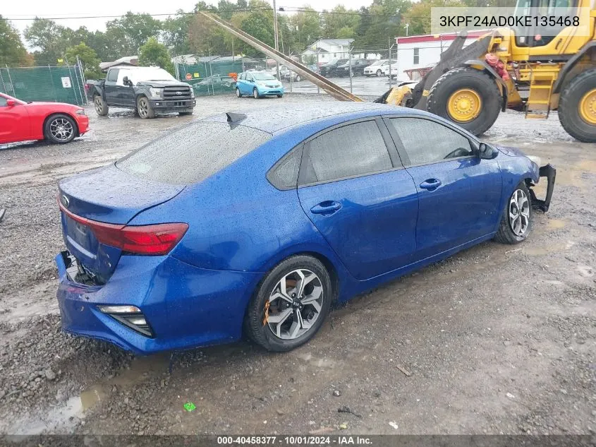 2019 Kia Forte Fe/Lx/Lxs VIN: 3KPF24AD0KE135468 Lot: 40458377