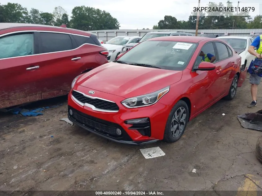 3KPF24AD4KE114879 2019 Kia Forte Lxs