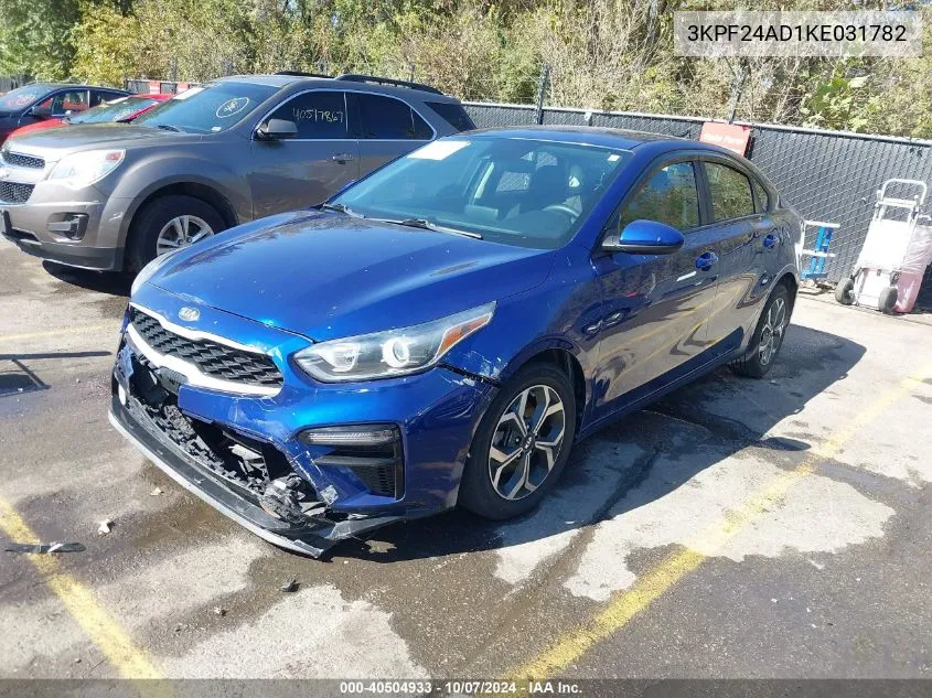 2019 Kia Forte Lxs VIN: 3KPF24AD1KE031782 Lot: 40504933