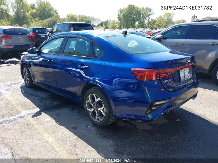 2019 Kia Forte Lxs VIN: 3KPF24AD1KE031782 Lot: 40504933